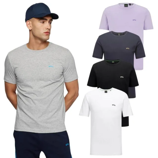 BOSS Tee Curved Logo T-Shirt image 2