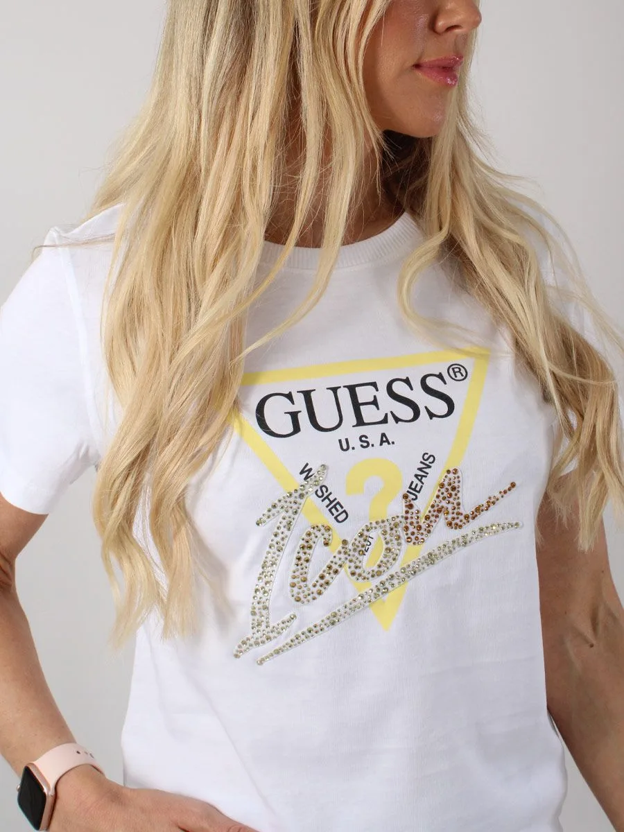 GUESS Triangle Logo Tee image 3