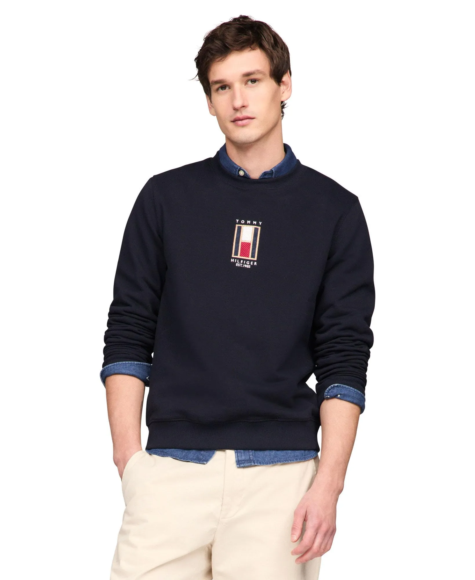 Tommy Hilfiger Flag Logo Crewneck Tee image 3